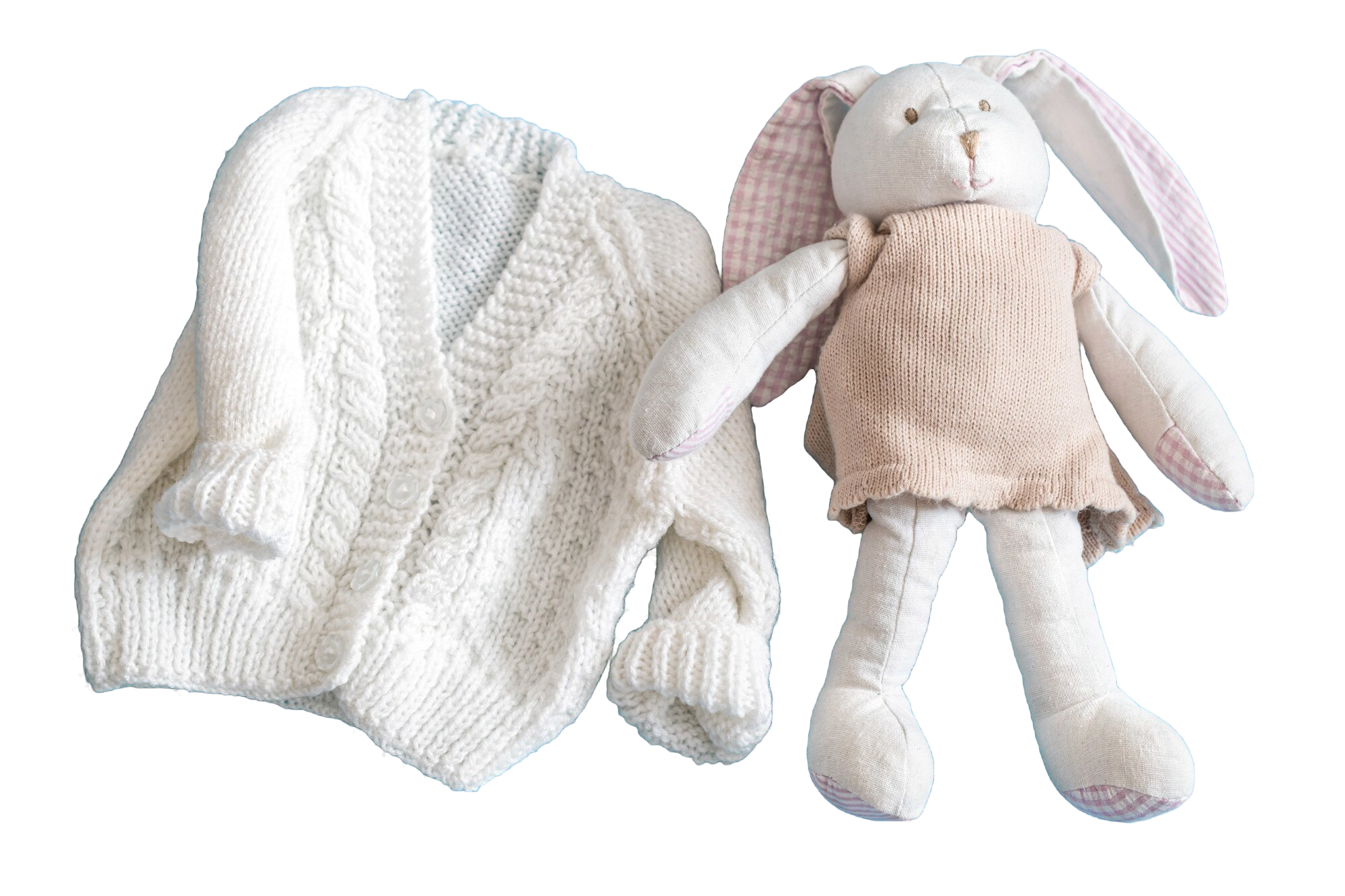 knitted-baby-clothes-accessories-blue-background